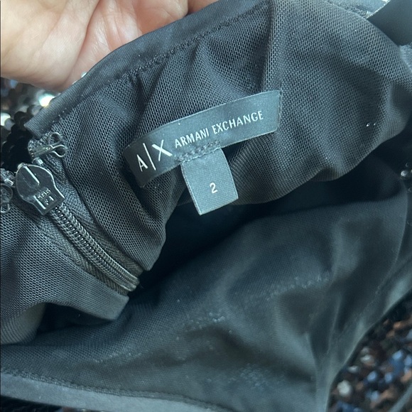 Armani Exchange Black Sequin Dress - Picture 4 of 7